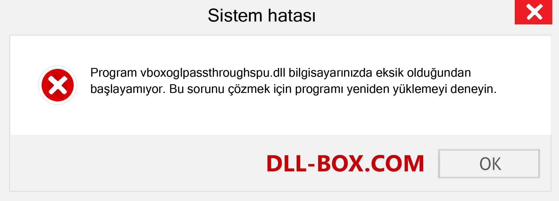 vboxoglpassthroughspu.dll dosyası eksik mi? Windows 7, 8, 10 için İndirin - Windows'ta vboxoglpassthroughspu dll Eksik Hatasını Düzeltin, fotoğraflar, resimler